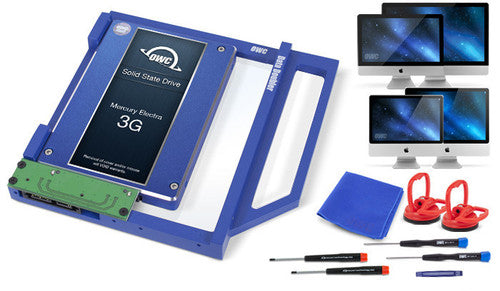 Replace DVD Drive with SSD OWC Mercury Electra 3G on select 20,24 and 21.5-inch 2009 to 2011 iMacs Replace DVD Drive with SSD OWC Mercury Electra 3G on select 20,24 and 21.5-inch 2009 to 2011 iMacs